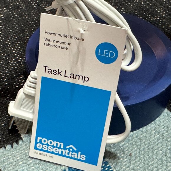 Room Essentials™ Task Table Lamp, Green/Blue/Orange Color Block - Picture 14 of 15